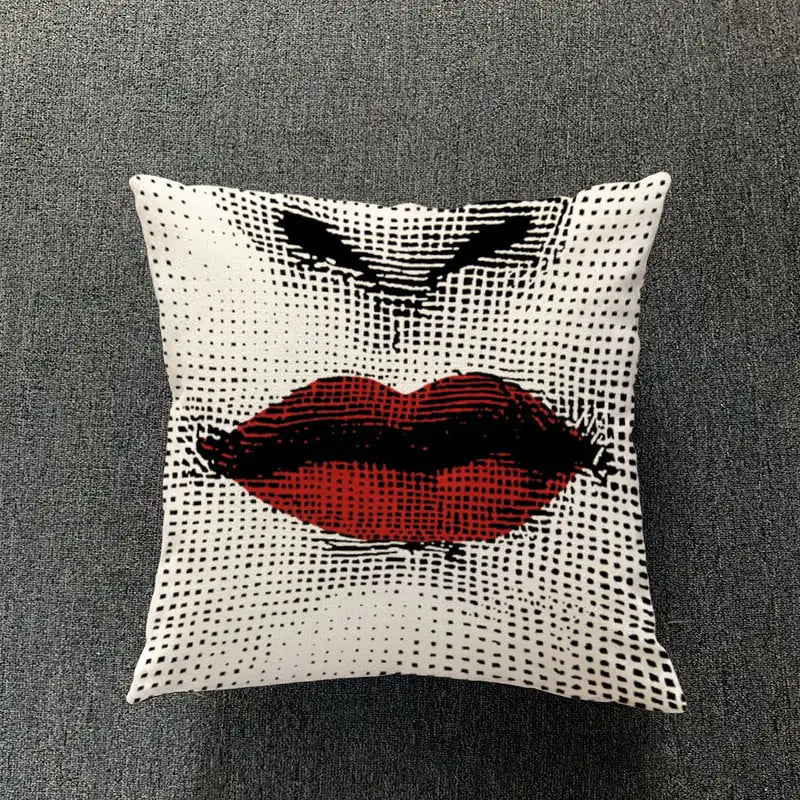 Retro Art Inspired Accent Pillow
