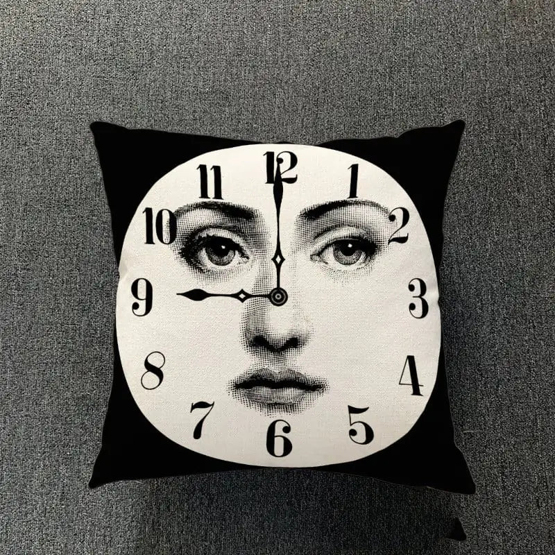 Retro Art Inspired Accent Pillow