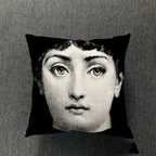 Retro Art Inspired Accent Pillow