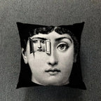 Retro Art Inspired Accent Pillow