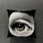 Retro Art Inspired Accent Pillow