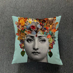 Retro Art Inspired Accent Pillow