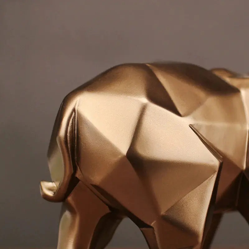 Geometric Faceted Elephant Home Decor