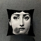 Retro Art Inspired Accent Pillow