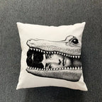 Retro Art Inspired Accent Pillow