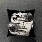Retro Art Inspired Accent Pillow