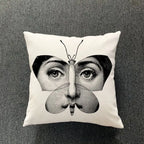 Retro Art Inspired Accent Pillow