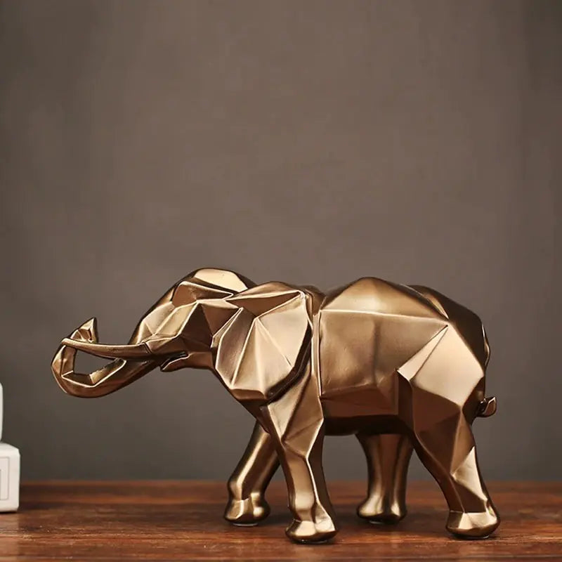 Geometric Faceted Elephant Home Decor