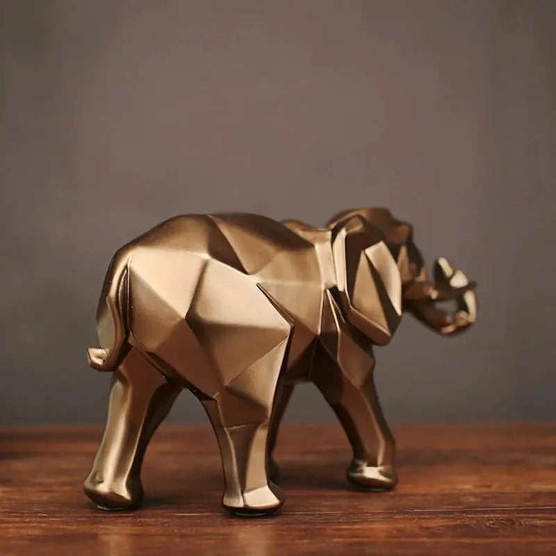 Geometric Faceted Elephant Home Decor