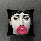 Retro Art Inspired Accent Pillow