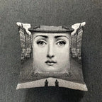 Retro Art Inspired Accent Pillow